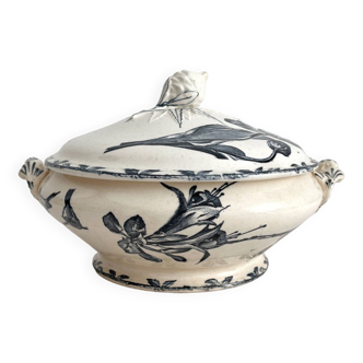 Small iron earthen tureen "Oxford" Choisy le Roi