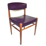 Four Scandinavian-style chairs