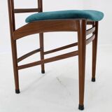 1960s Set Of Four Mahogany Dining Chairs, Italy