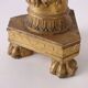 Pair of antique Empire candlesticks in wood, Europe, early 19th century.