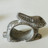 Zoomorphic pewter napkin ring