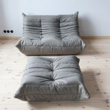 Togo armchair and pouf model designed by Michel Ducaroy 1973
