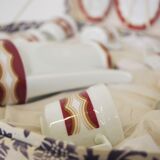 Vintage schirnding coffee service in porcelain, germany, 1970s, set of 21