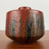 Brutalist studio pottery vase by Lu and Gerd Grove, 1964.