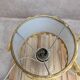 Pair of vintage lamps in plexiglass and gold metal