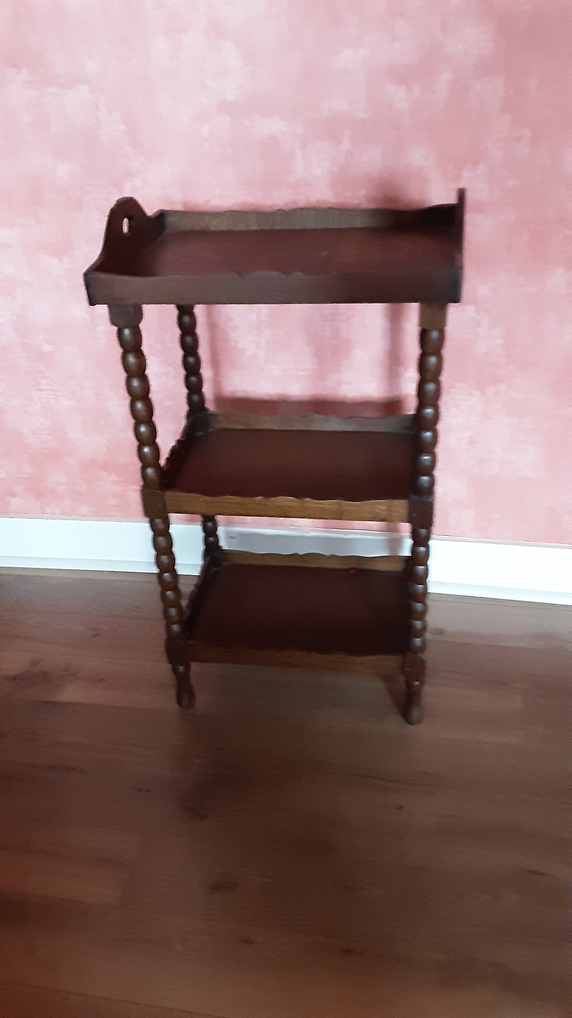 Petit meuble ancien 3 niveaux en bois