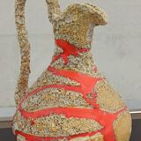 Ceramic vase from Vallauris, 70's