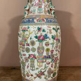 Vase en Porcelaine de Canton, 19ème siècle