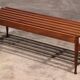 Banc vintage en noyer de Gio Ponti réalisé par Fratelli Reguitti, 1950