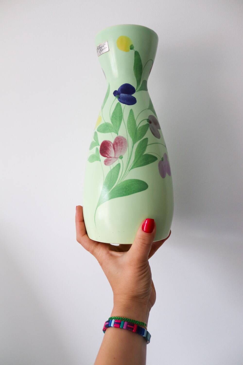 Saint Clement green ceramic vase