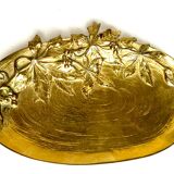 Large art nouveau empty pockets in gilded bronze