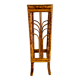 Vintage bamboo saddle pedestal table