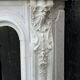 Louis XV style fireplace in Carrara marble circa 1880