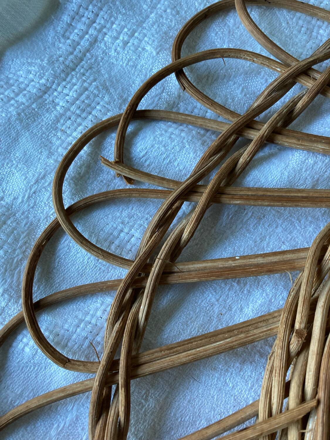 Vintage Rattan Witch Mirror