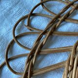 Vintage Rattan Witch Mirror