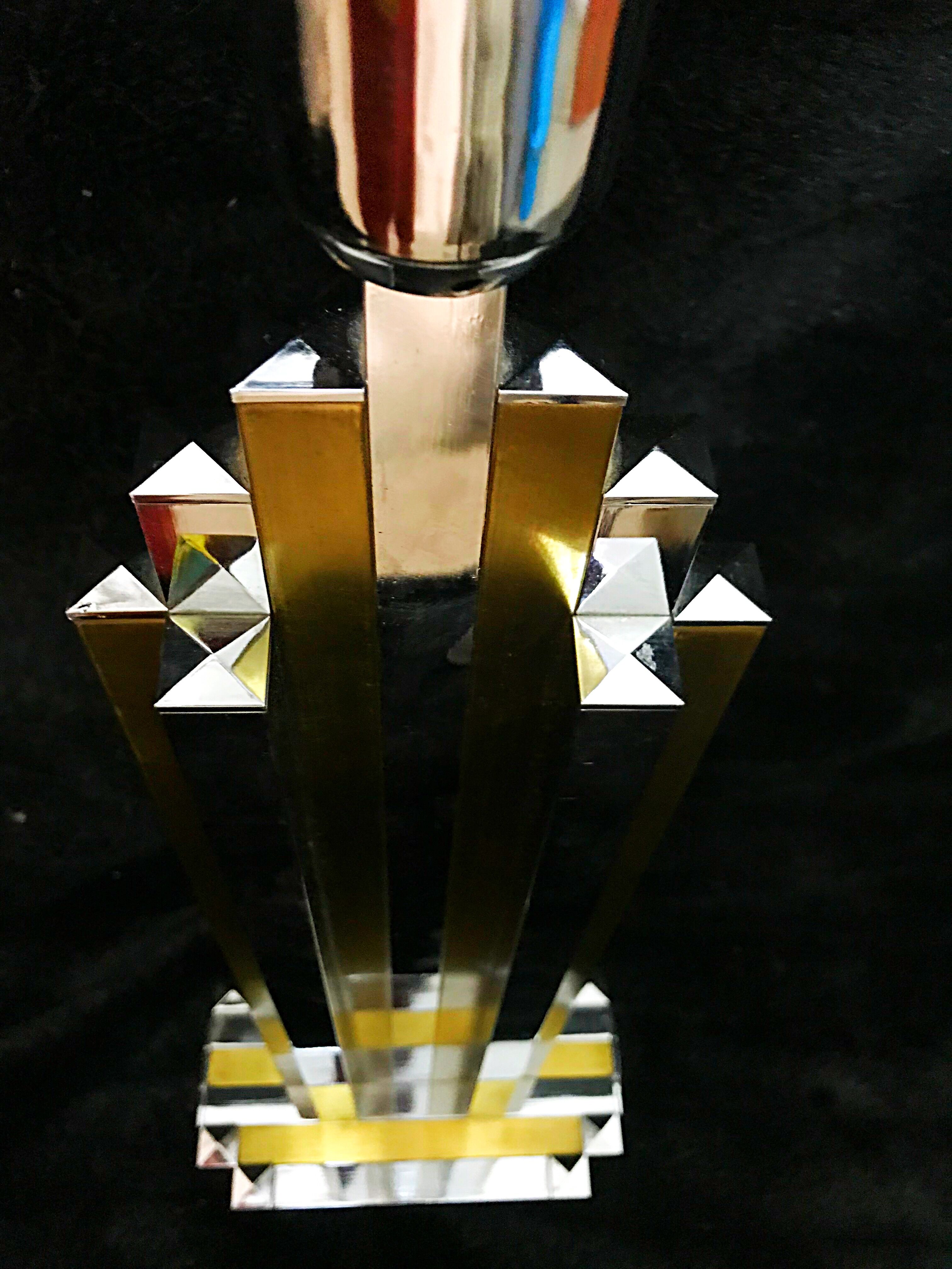 Romeo Rega table lamp bicolor 60 cm hight 1970