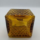 small square carafe, smoked brown