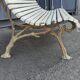 Banc de jardin avec pieds en  fonte