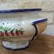 Old serving dish, vegetable dish, soup tureen without lid, flower decoration