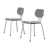 Pair of “CT2” dining chairs by Willy van der Meeren for Tubax, Belgium 1950