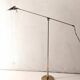 Floor lamp reading light fase 80s gold