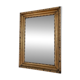 Miroir mural en bois doré antique français en or