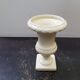 Old vase gien medici form ceramic white vintage