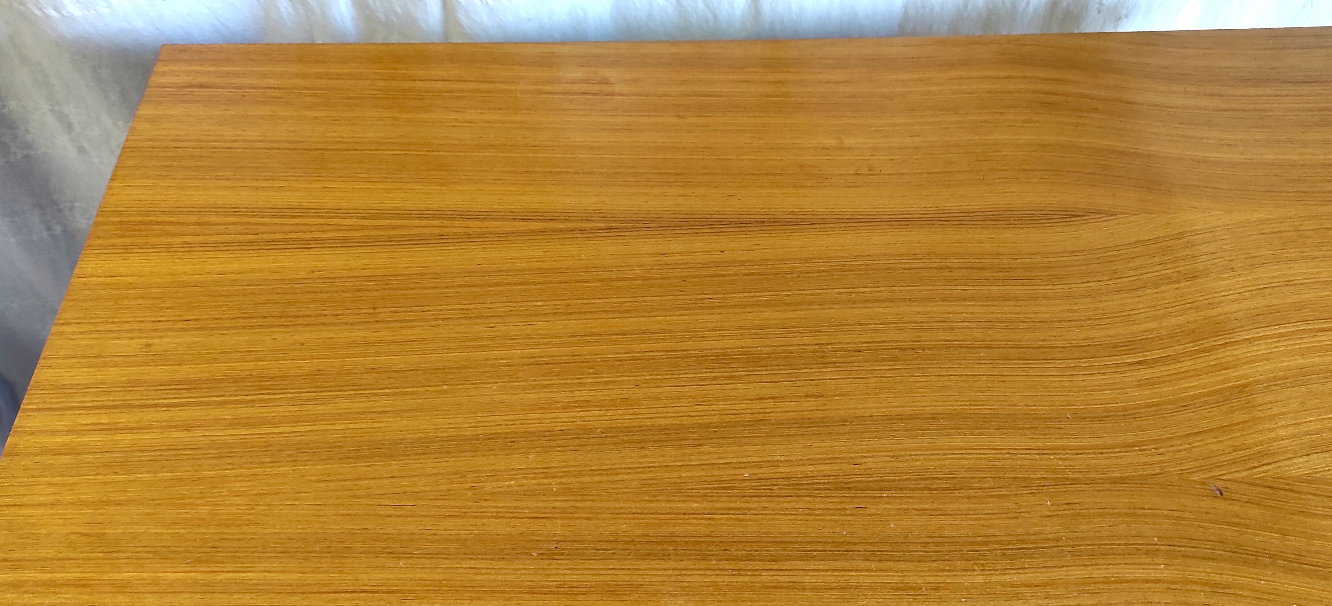 Scandinavian style desk in blond teak – 60s/70s