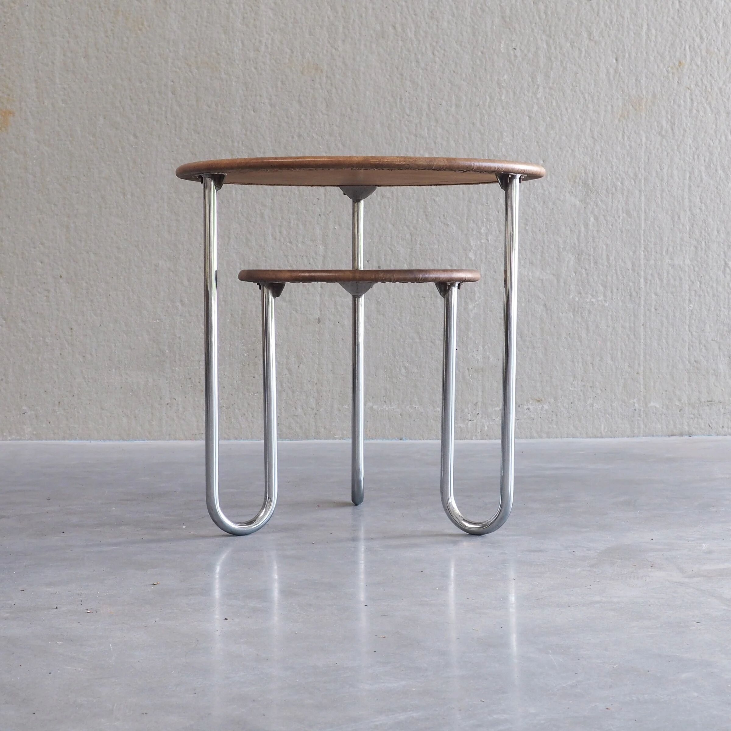 Bauhaus two-tier side table
