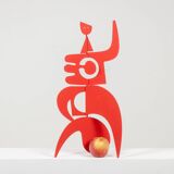 Antonine de Saint Pierre. Red “Anna” sculpture. Contemporary.