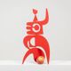 Antonine de Saint Pierre. Red “Anna” sculpture. Contemporary.