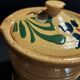 Covered pitcher glazed terracotta Alsace Soufflenheim early 20th century