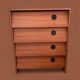 Teak veneer shoe cabinet, 1960s