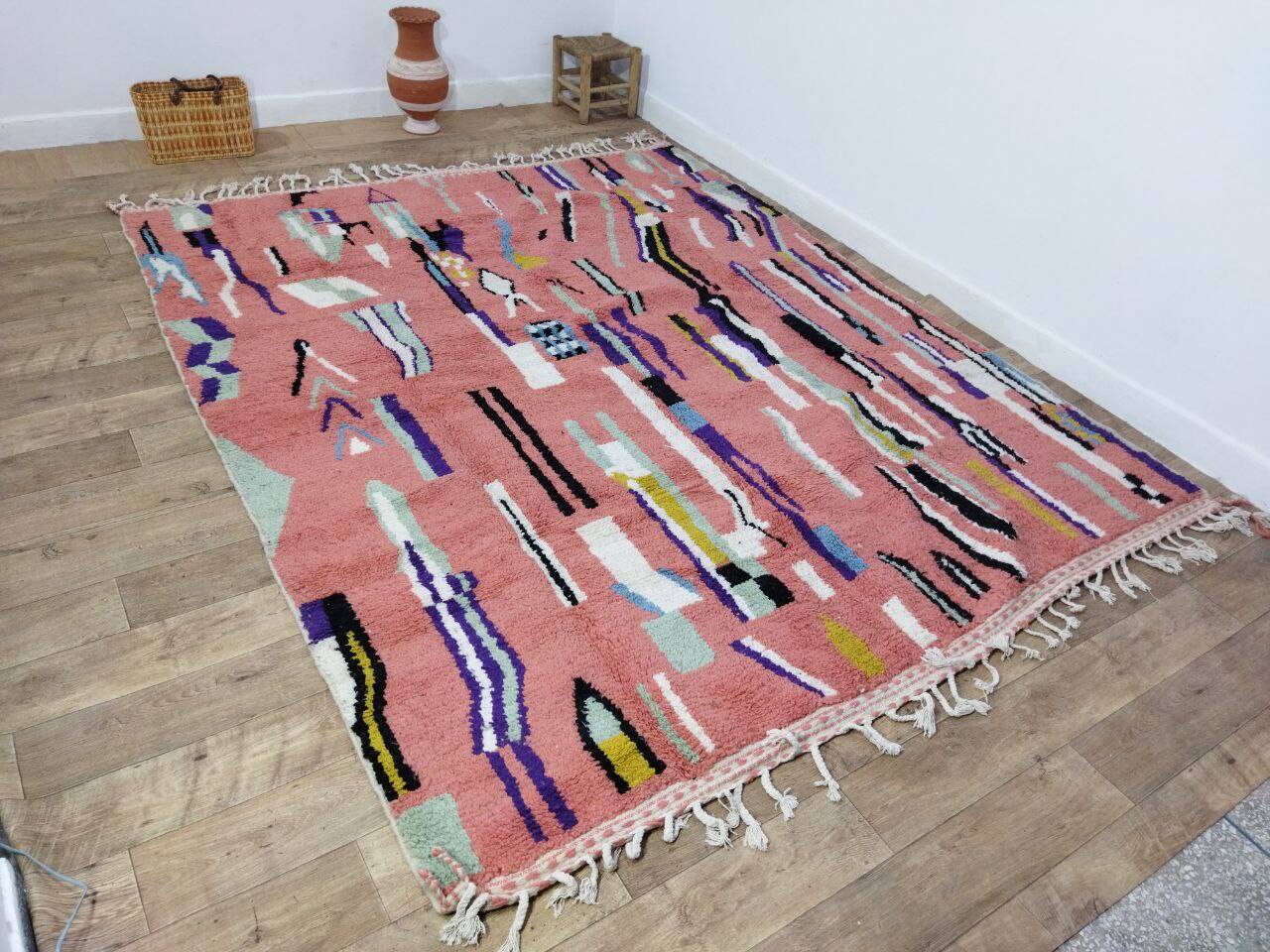 Handmade Moroccan Berber rug 290 X 237 CM