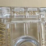 Advertising inkwell for the brand Baccarat crystal Benedictine liqueurs.