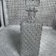 Diamond-tipped glass decanter 1960s/70s