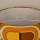 Lampshade Pill H75 D30 - vintage fabric 1970's