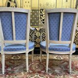Paire de fauteuils cabriolets de style Louis XVI