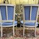 Pair of Louis XVI style cabriolet armchairs