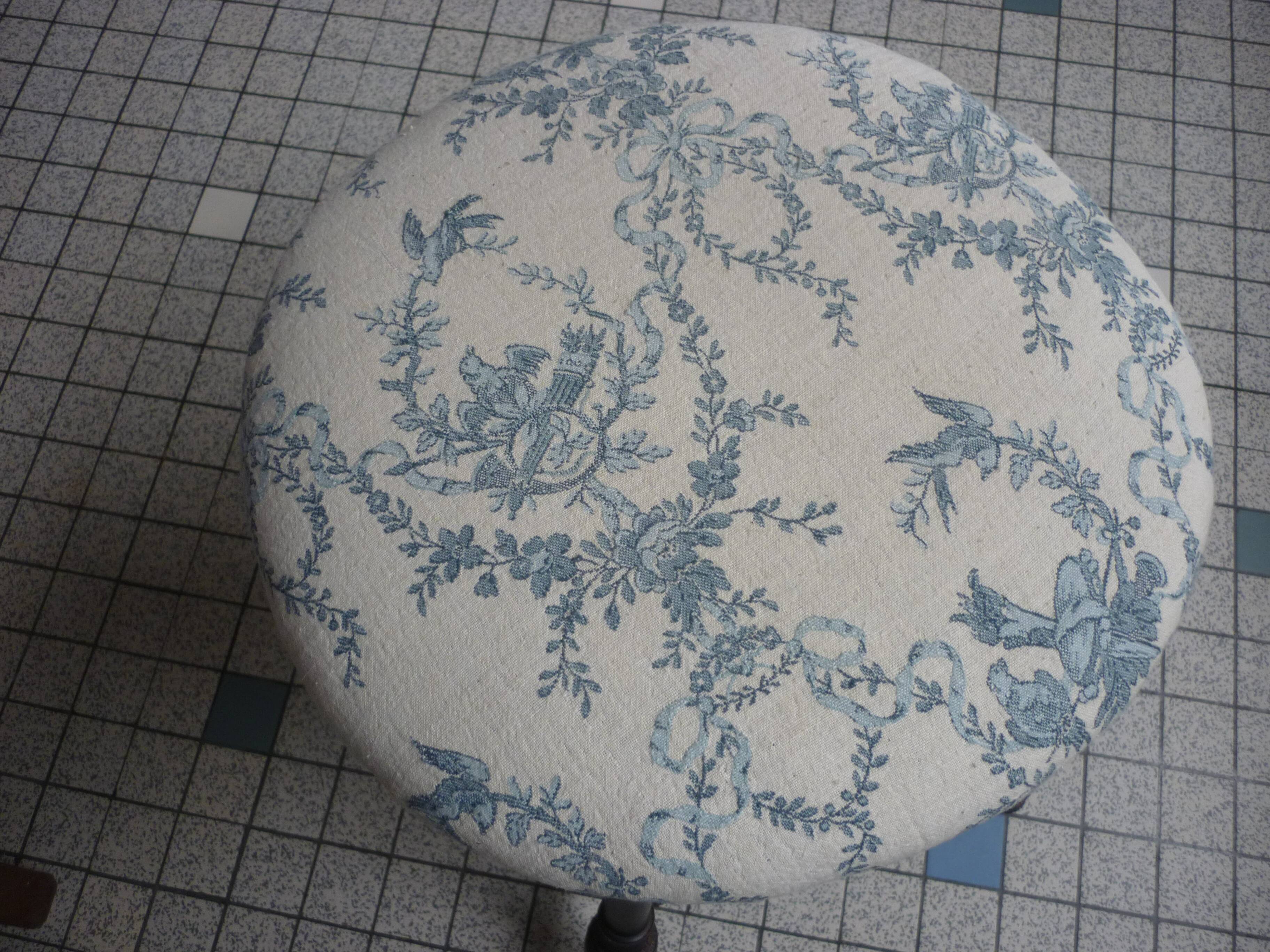 Napoleon III piano stool wood blackened