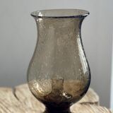 Bubbled glass candle holder 1970