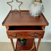 Petite console vintage en bois-1 tiroir-maison  famille
