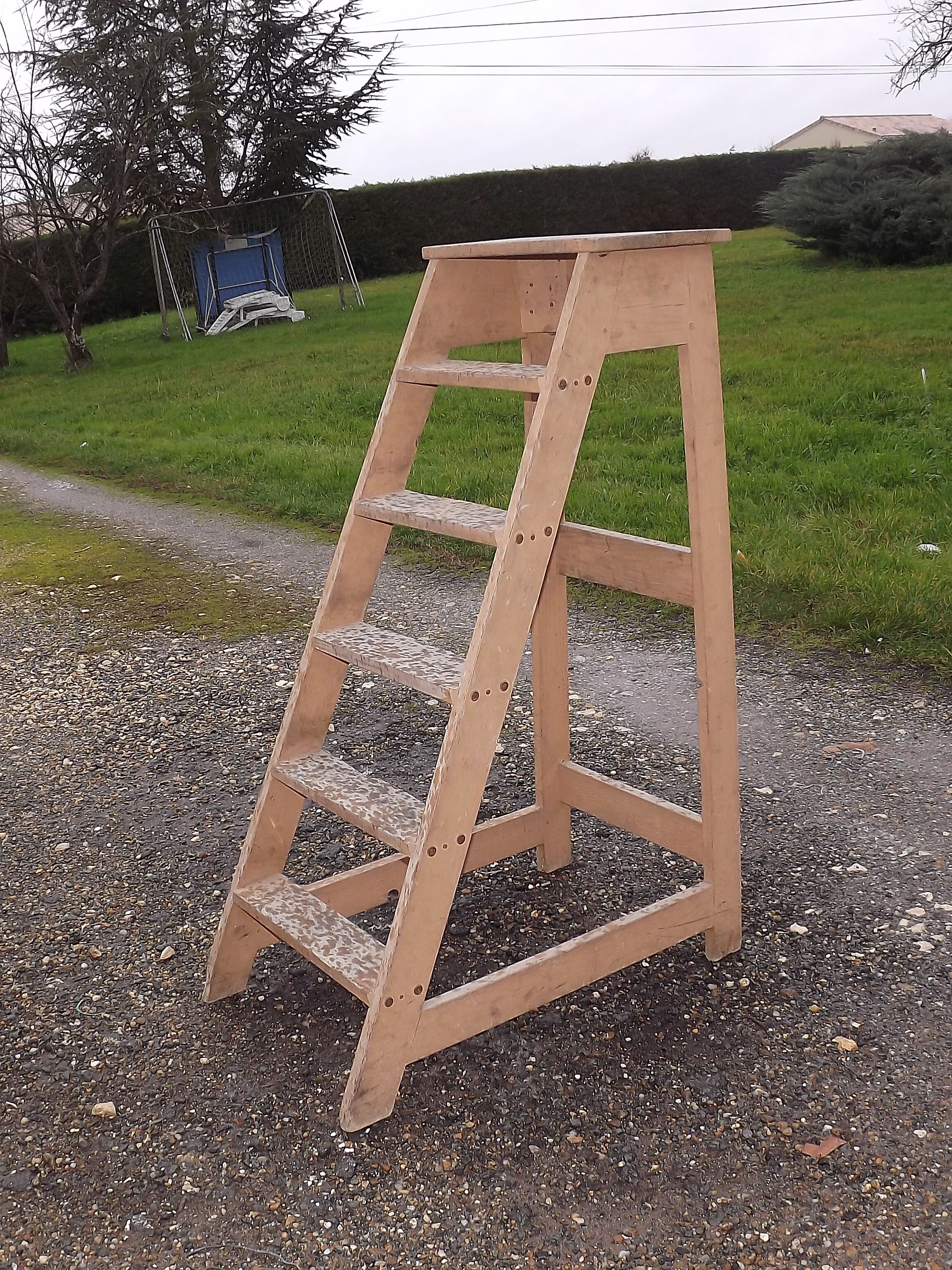 Library wooden stool