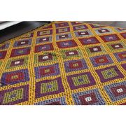 1970s Vintage Turkish Oushak Handmade Wool Cotton Yellow Area Rug 179x237