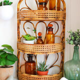 Shelf rattan and caning