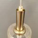 Small hanging lamp in transperant crystal glass