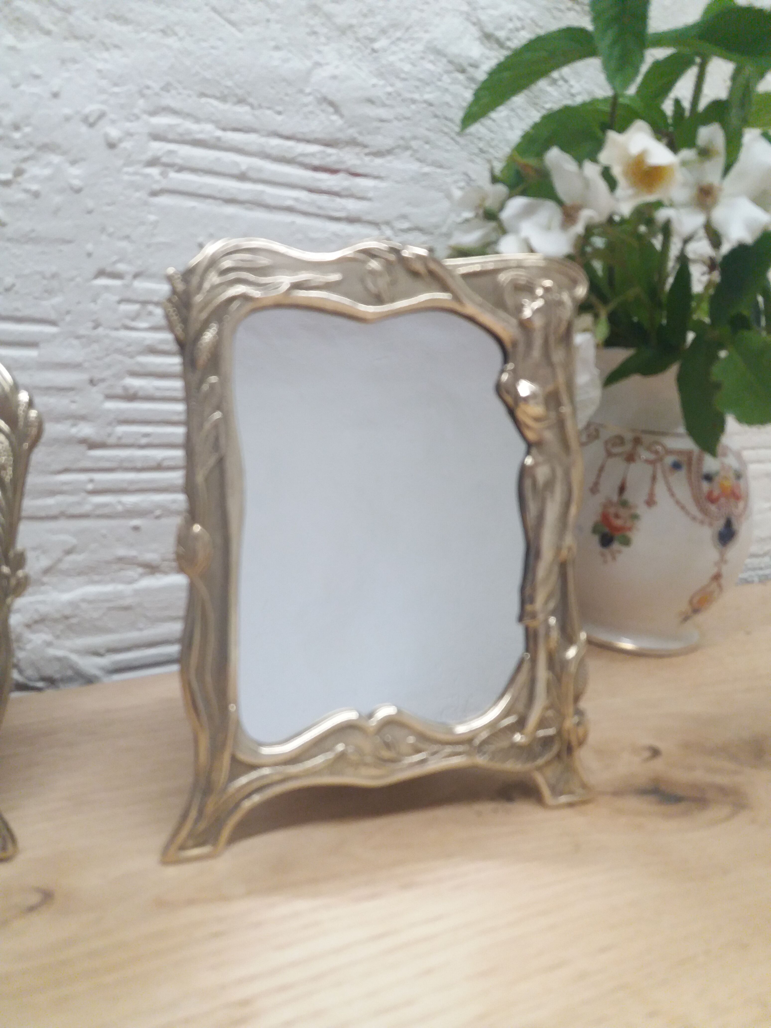 Art Nouveau mirror duo