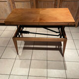 Coffee table with vintage Révélation system Design Albert Ducrot year 50/60