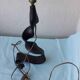 Wrought iron lamp base