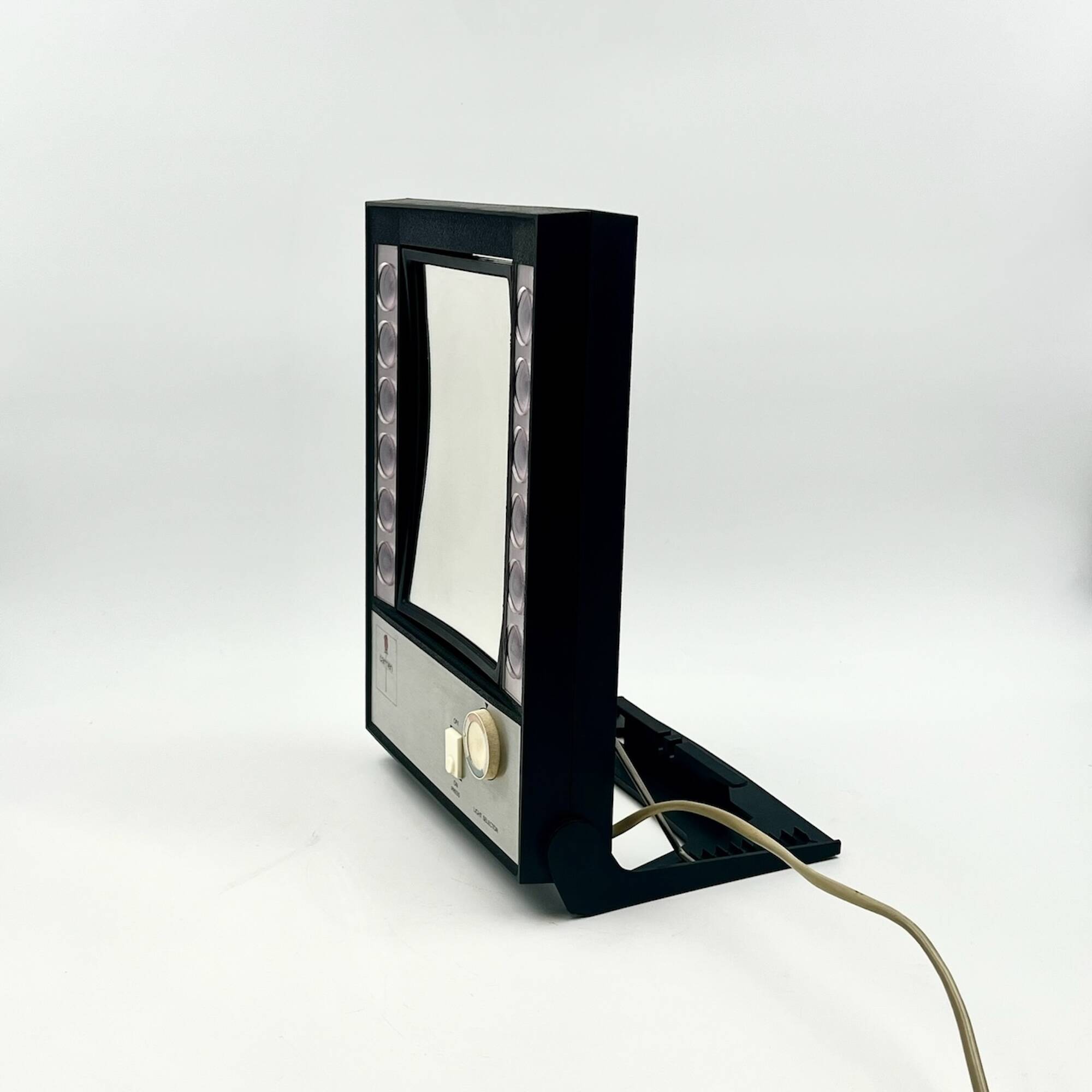 70s mirror with light, Carmen Denmark - MCM vintage